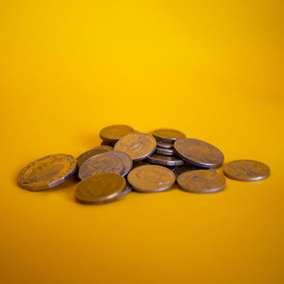 Pile of coins